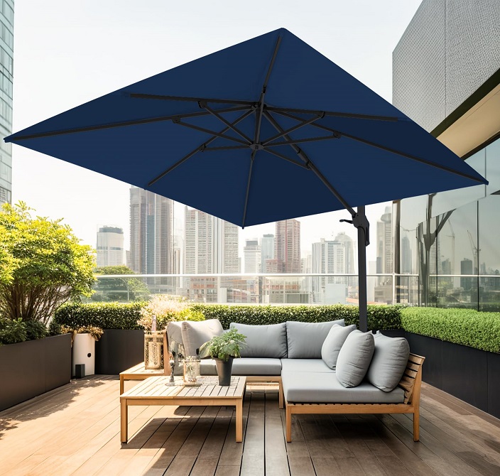 تنظیم زاویه سایبان در ساعات مختلف روز