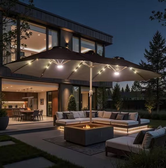 تنظیم زاویه سایبان در ساعات مختلف روز