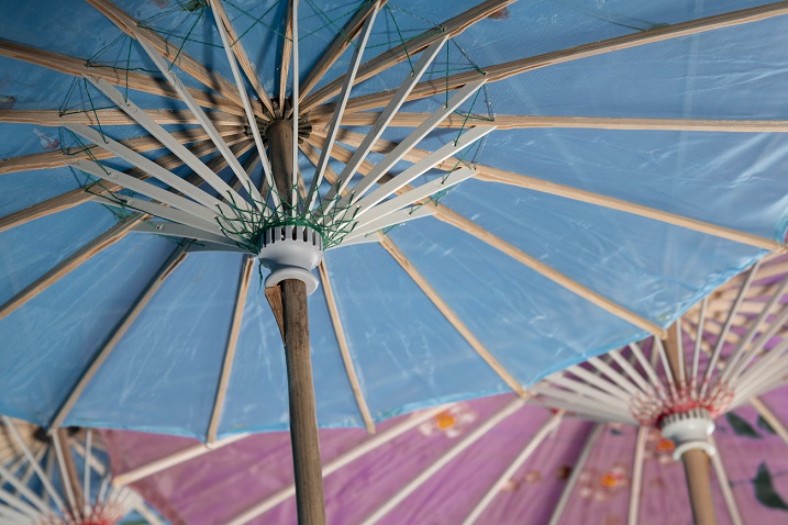 سایبان چتری گرد پایه کنار