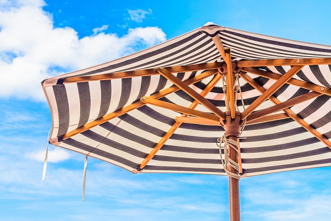 سایبان چتری گرد پایه کنار