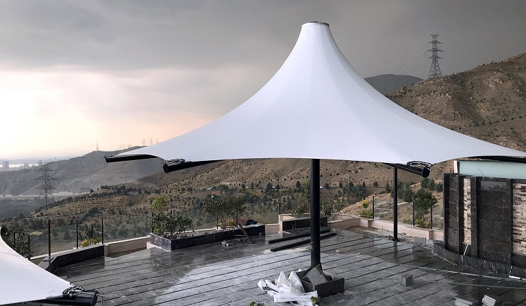 اجرای سایبان کششی