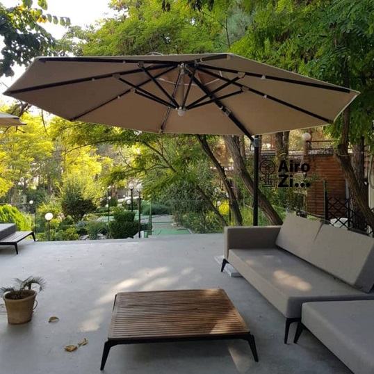 چتر و سایبان پایه کنار مدل دانیتا | ابعاد ۲.۵ متر، جنس آلومینیوم